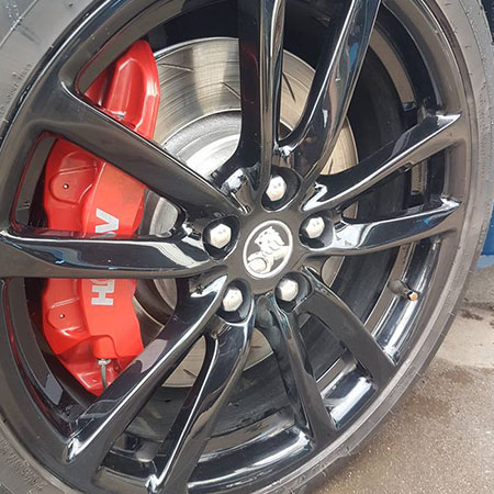 Wheel after a wheel alignment service in Gympie